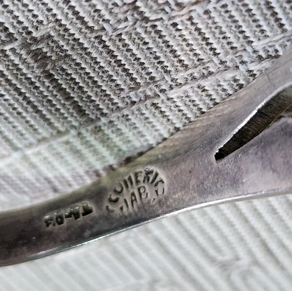 Sterling Silver Taxco Mexico SigneD JAB Openwork Cuff Bracelet Fine Jewe… - Picture 5 of 9